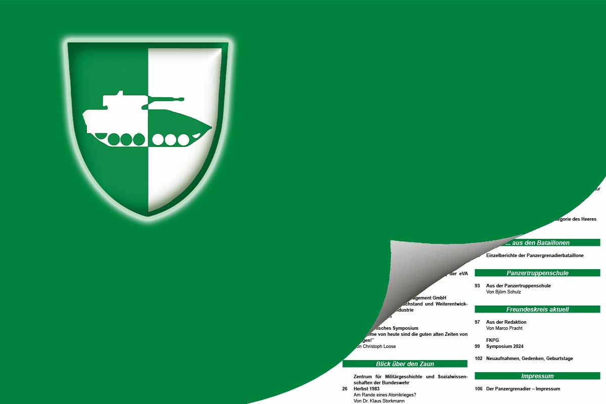 Freundeskreis der Panzergrenadiertruppe e.V. - Zeitschrift "Der Panzergrenadier" - Leseprobe